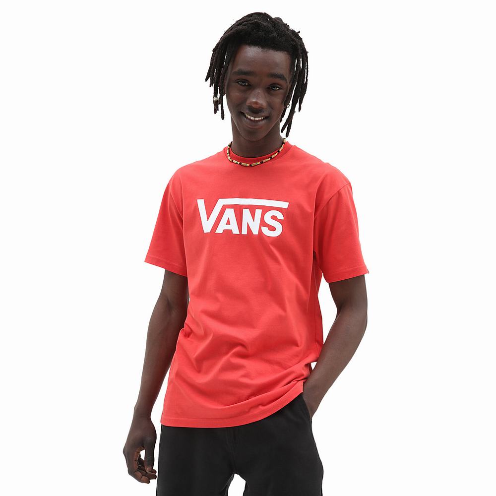 Camiseta Vans Classic Hombre Rojas | YVH913028