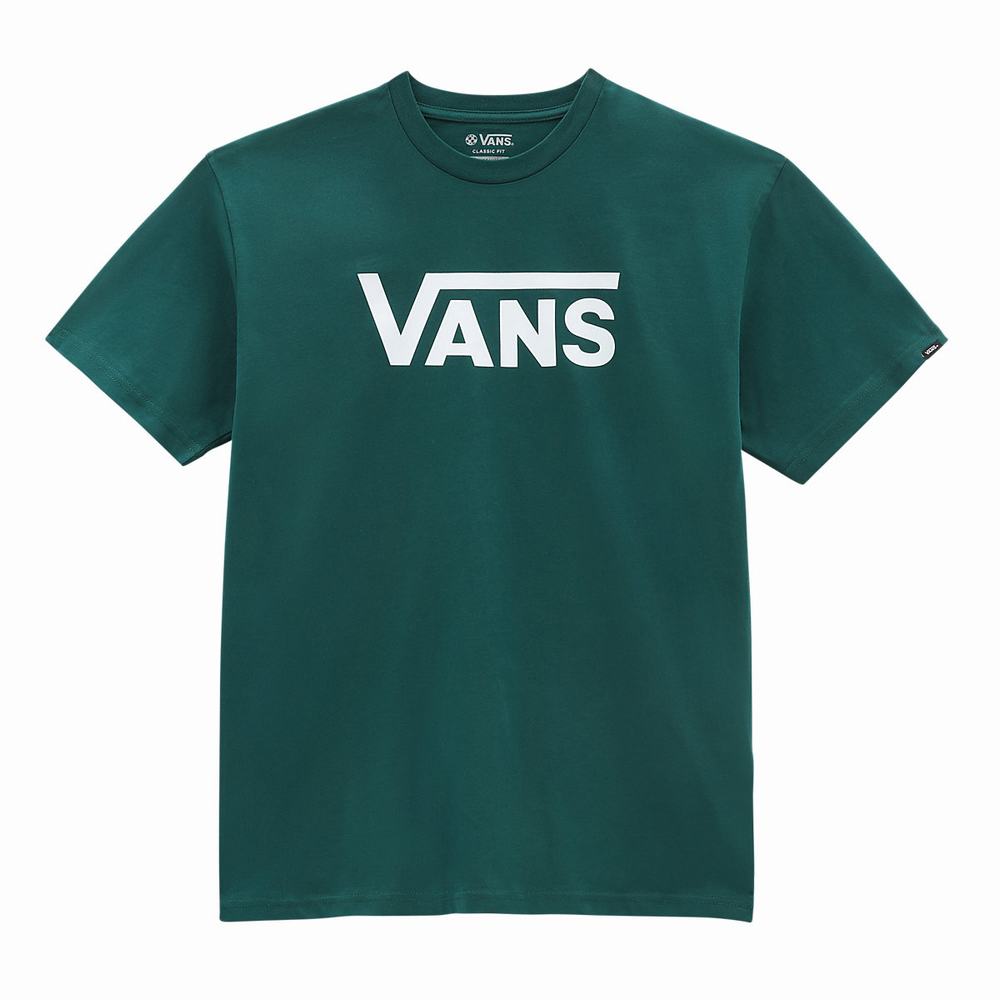 Camiseta Vans Classic Hombre Verde | SOV206347