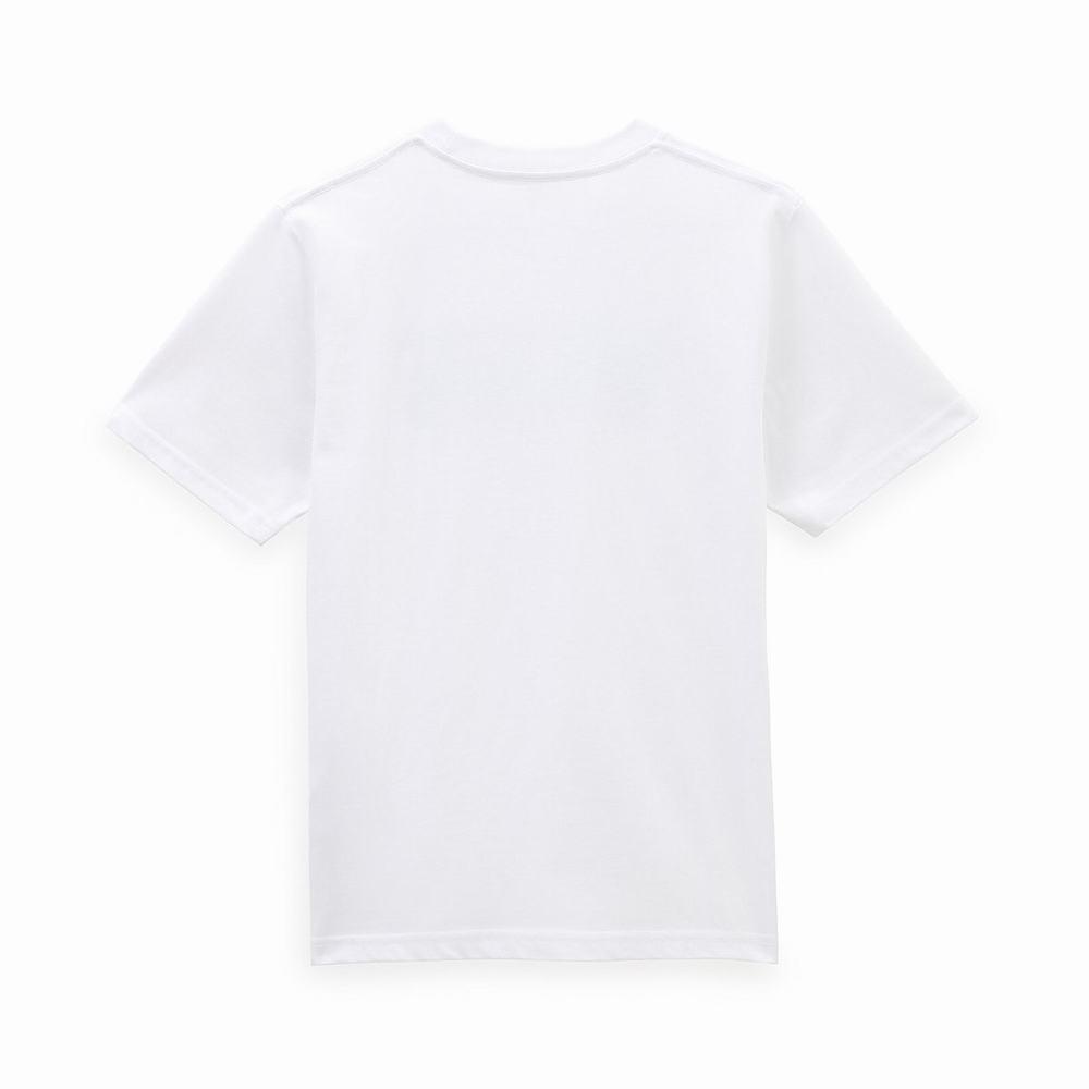 Camiseta Vans Classic Logo Fill (8-14 years) Niños Blancas | WZH793504