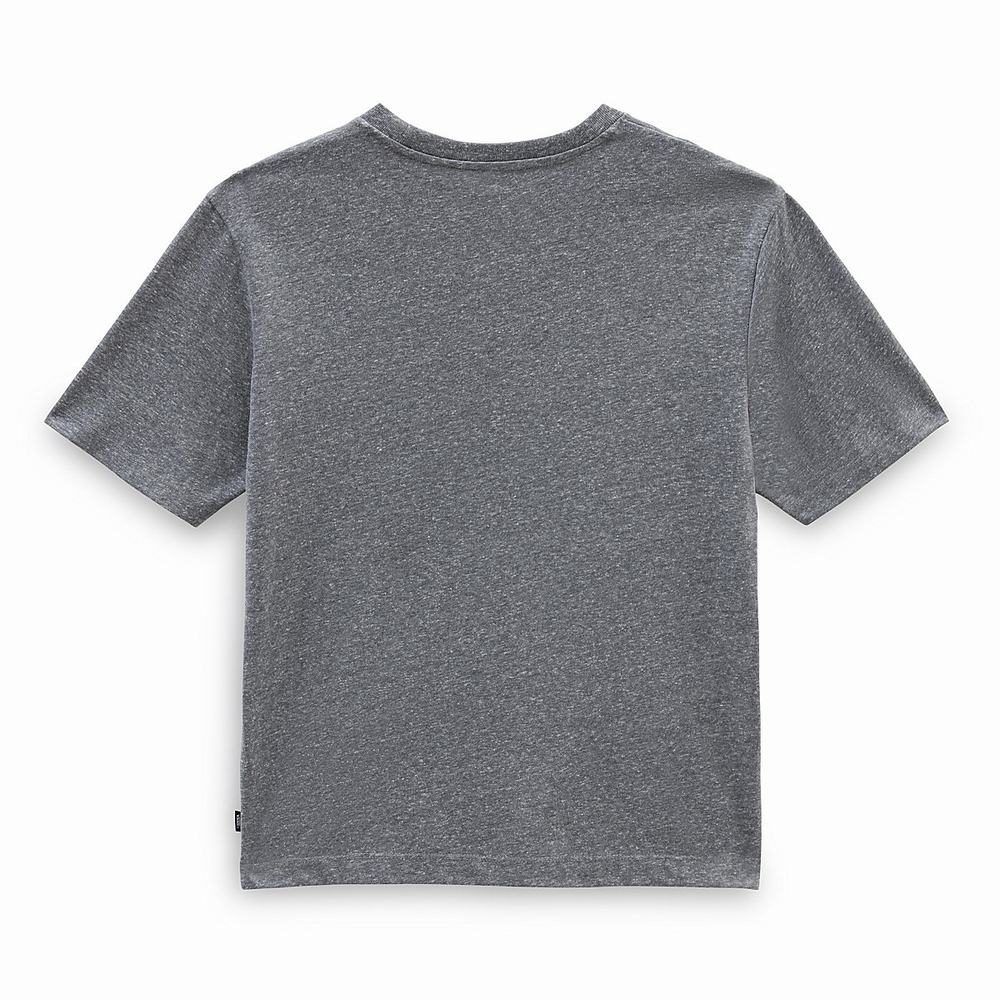 Camiseta Vans Classic Patch Pocket Mujer Gris | BLA146097