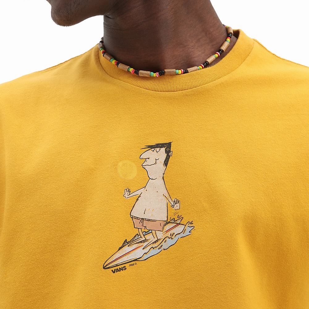 Camiseta Vans Coasting In Hombre Amarillo/Naranjas | XNV186304