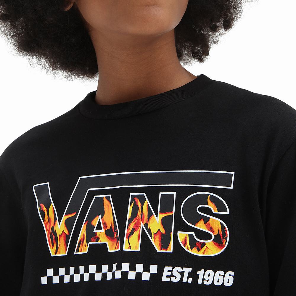 Camiseta Vans Digi Flames Twofer (8-14 years) Niños Negras | HML519370