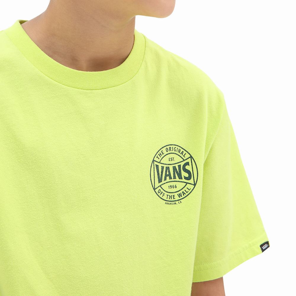 Camiseta Vans Dip Dye (8-14 years) Niños Verde/Amarillo | XSF980543