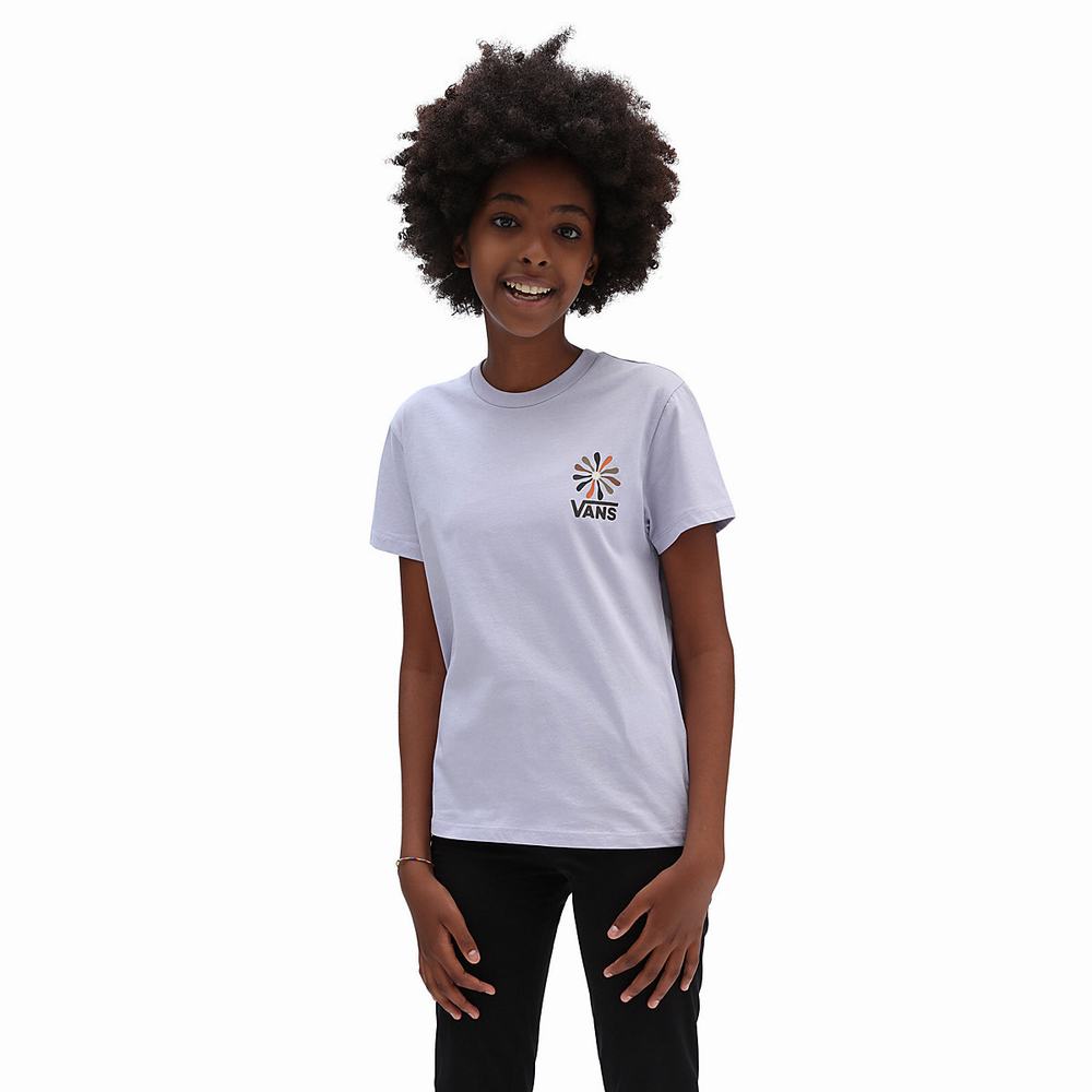 Camiseta Vans Divine Energy Crew (8-14 years) Niños Moradas | OMB718593