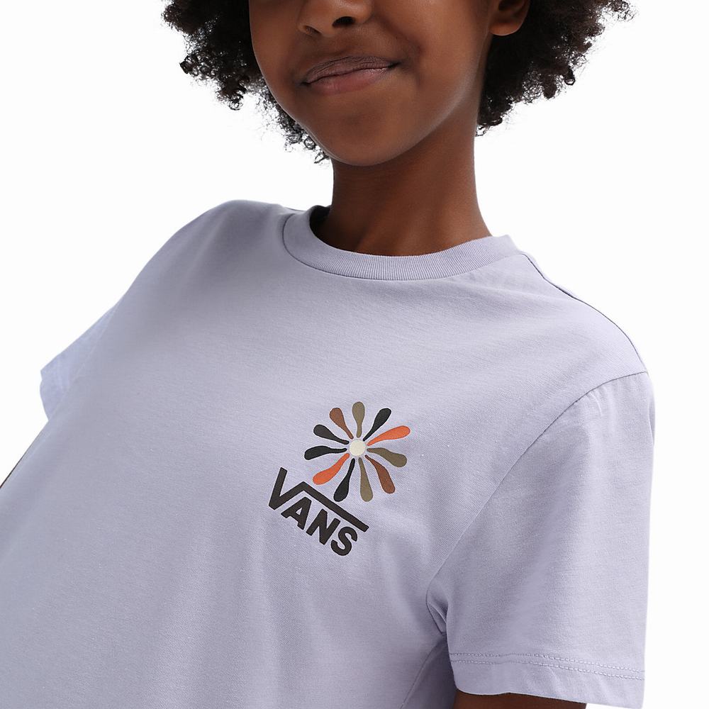 Camiseta Vans Divine Energy Crew (8-14 years) Niños Moradas | OMB718593