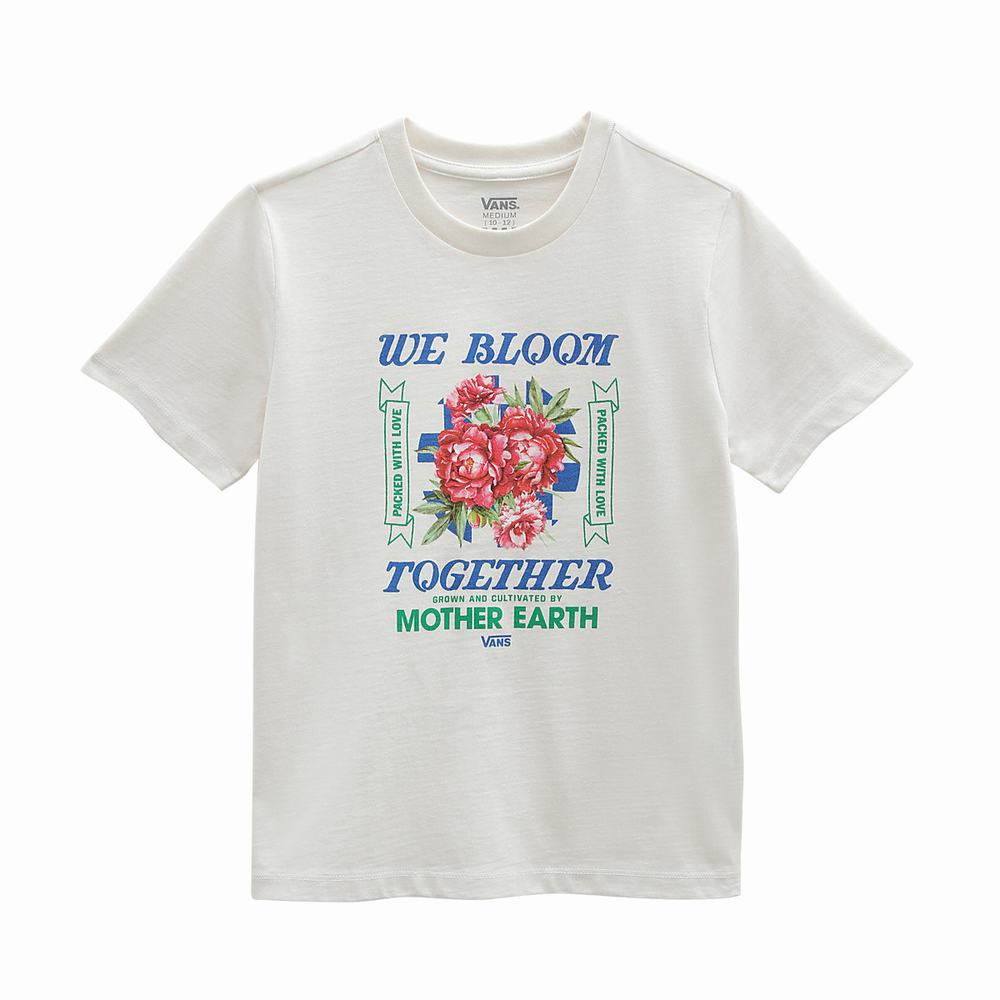 Camiseta Vans Eco Positivity (8-14 years) Niños Blancas | WGO721985