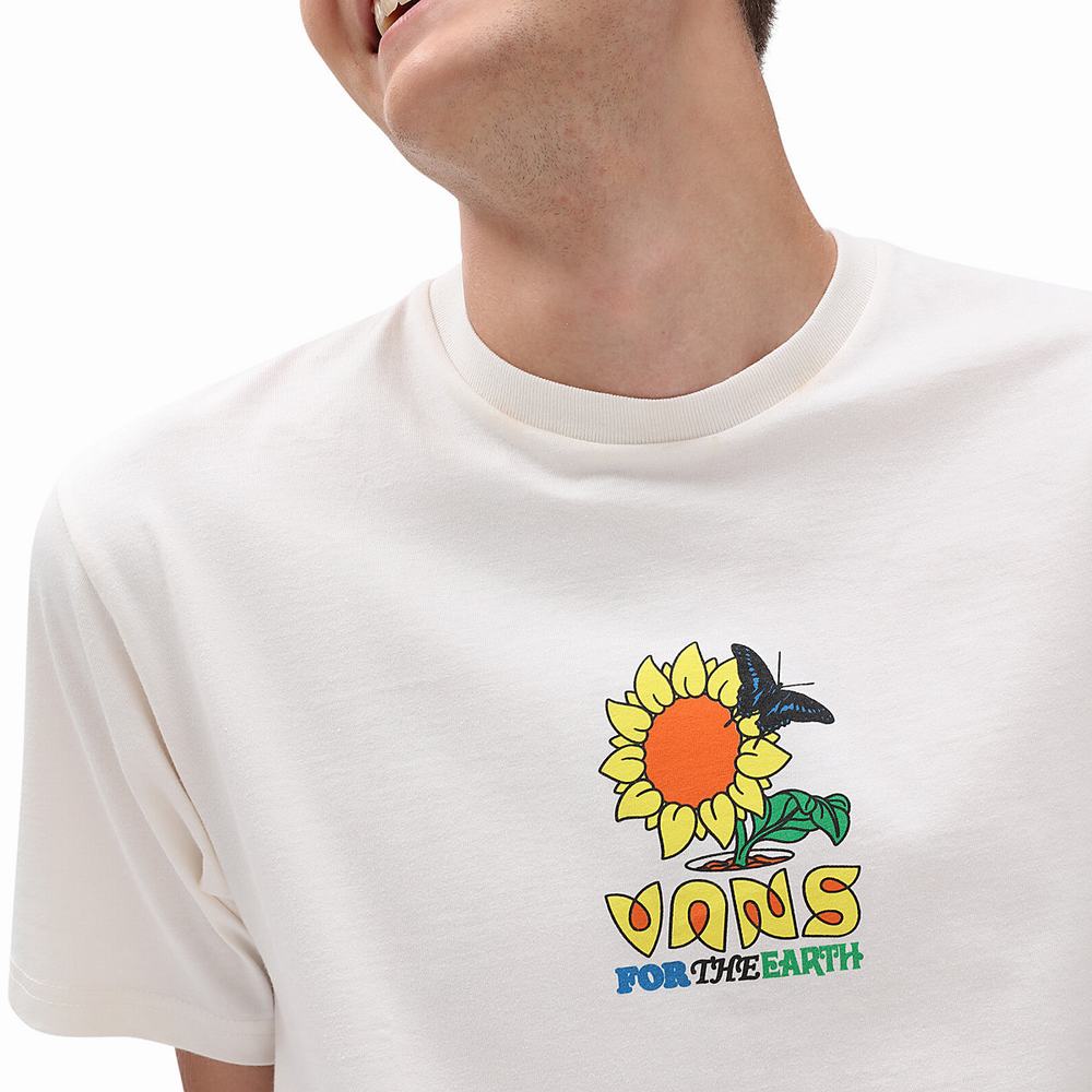 Camiseta Vans Eco Positivity Hombre Blancas | IYE437160