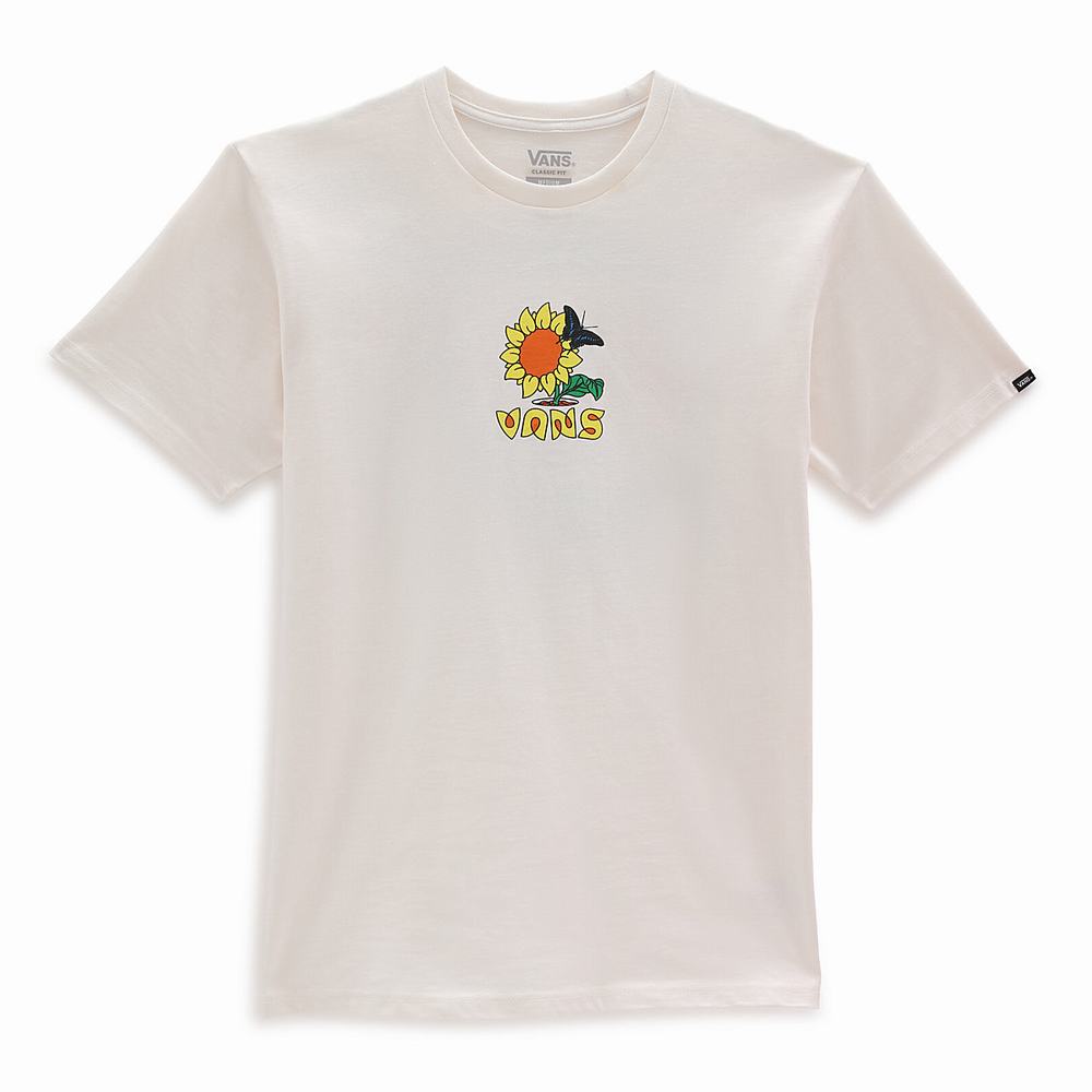 Camiseta Vans Eco Positivity Hombre Blancas | IYE437160