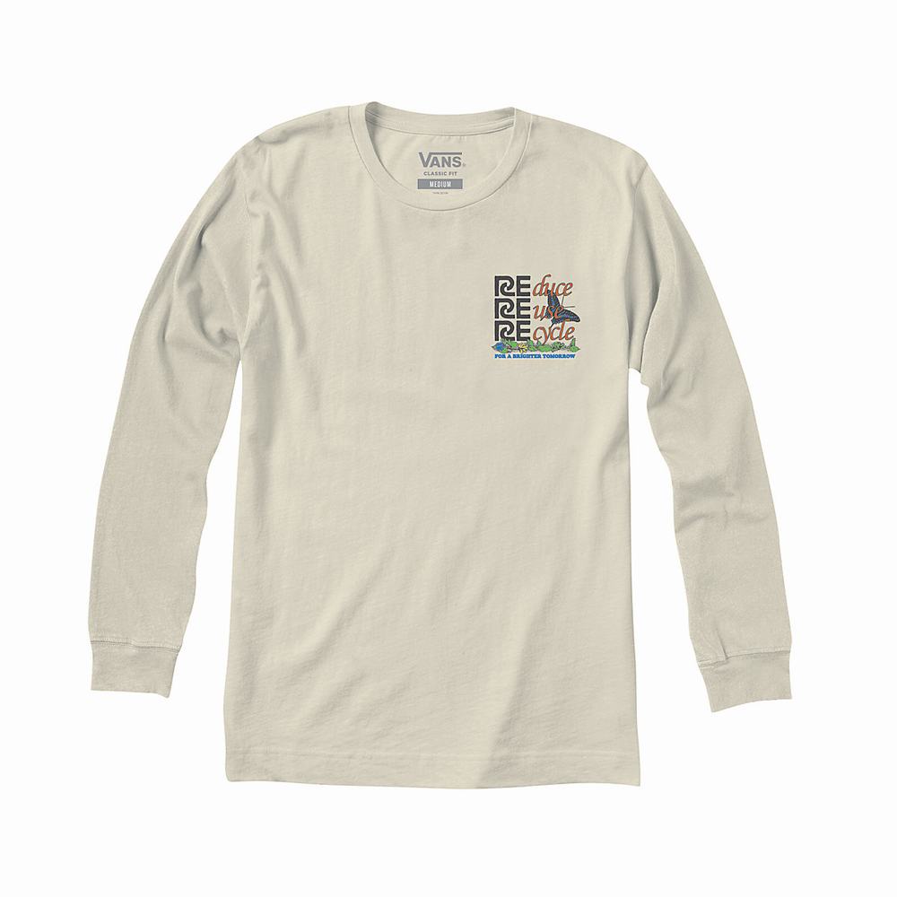 Camiseta Vans Eco Positivity Hombre Blancas | JST743269