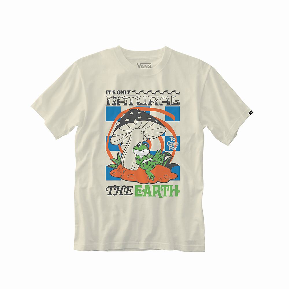 Camiseta Vans Eco Positivity II Hombre Blancas | XIA609527