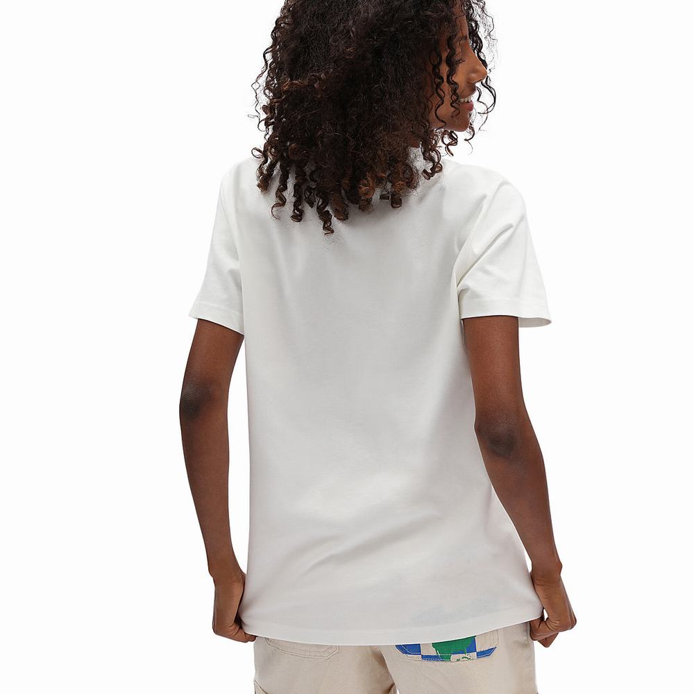 Camiseta Vans Eco Positivity Mujer Blancas | ZTN124586