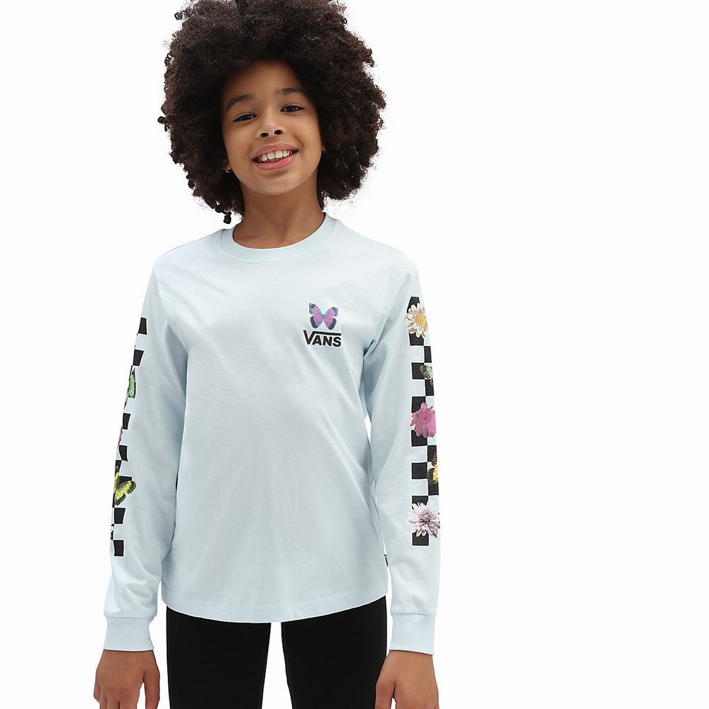 Camiseta Vans Flower Picker (8-14 years) Niños Azules | IOC742105