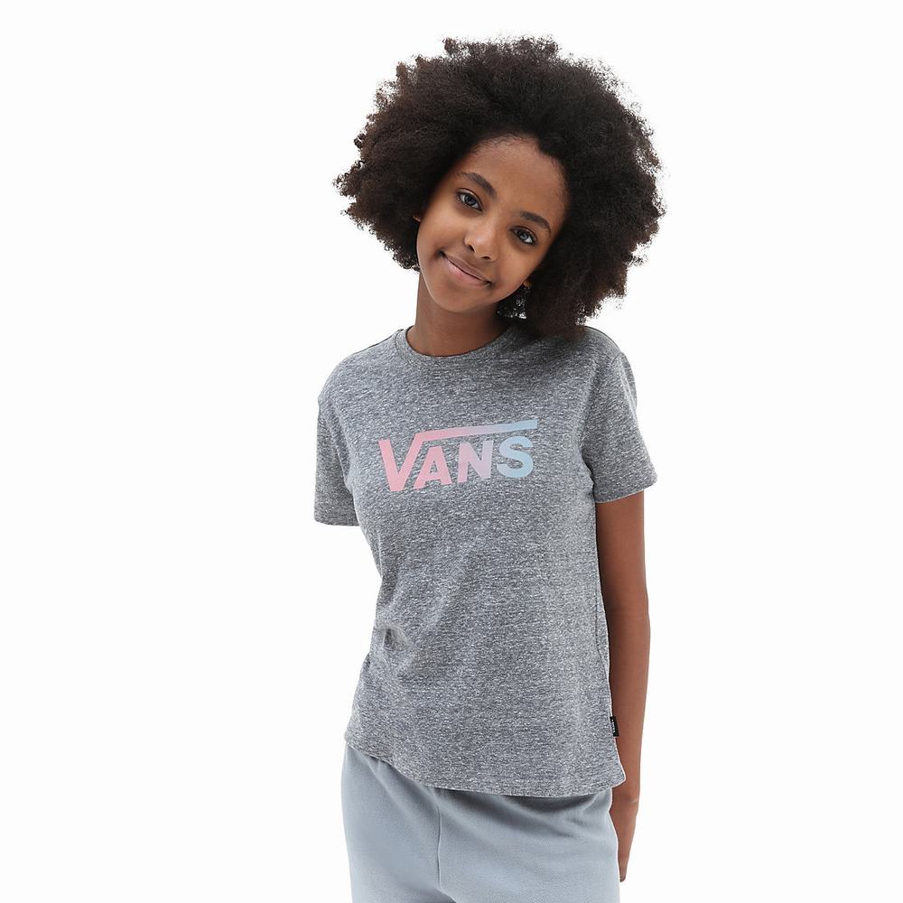 Camiseta Vans Flying V Crew (8-14 years) Niños Gris | AVM126087