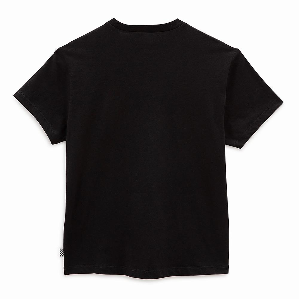 Camiseta Vans Flying V Crew (8-14 years) Niños Negras | DYJ692401