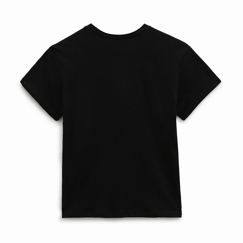 Camiseta Vans Flying V Crew (8-14 years) Niños Negras | GWC410873