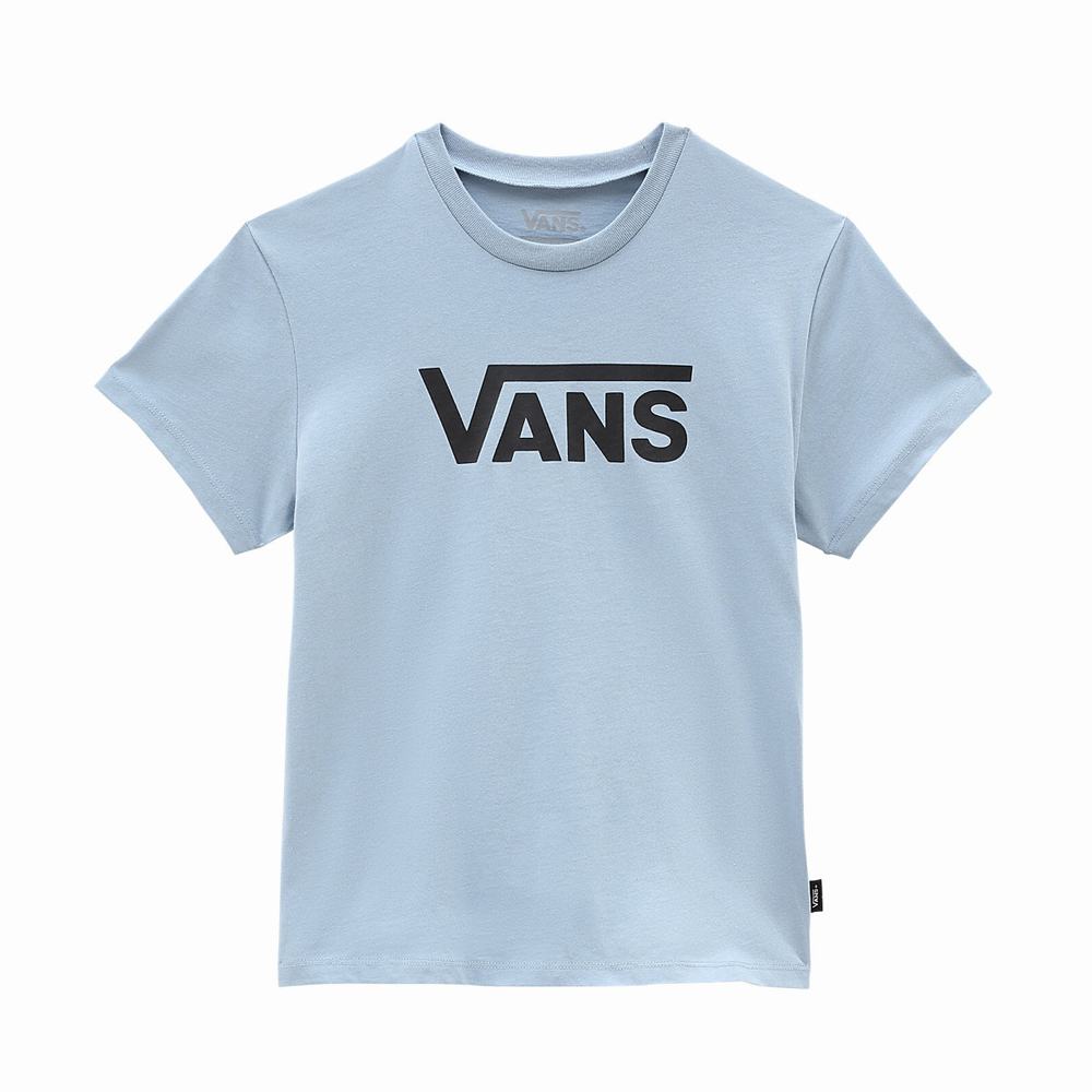 Camiseta Vans Flying V Crew (8-14 years) Niños Azules | KZA214589