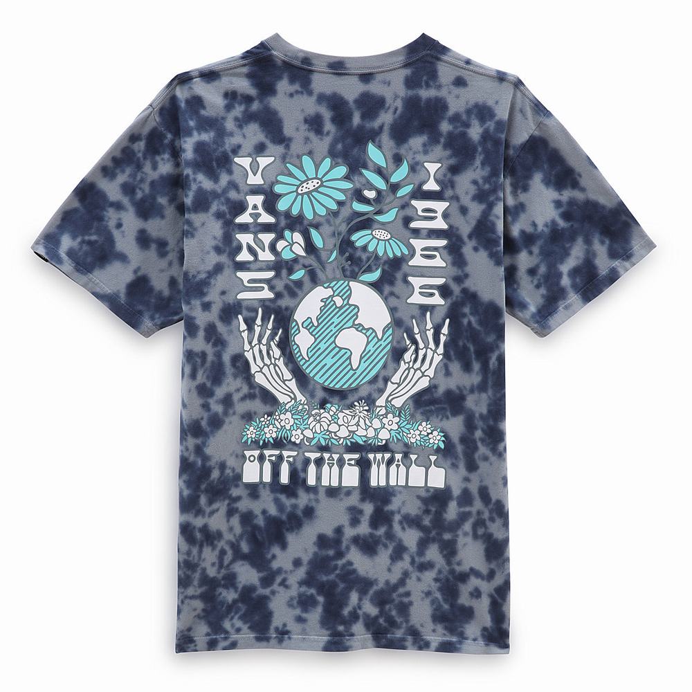 Camiseta Vans Focus On Balance Tie Dye Hombre Azules | TWU209371