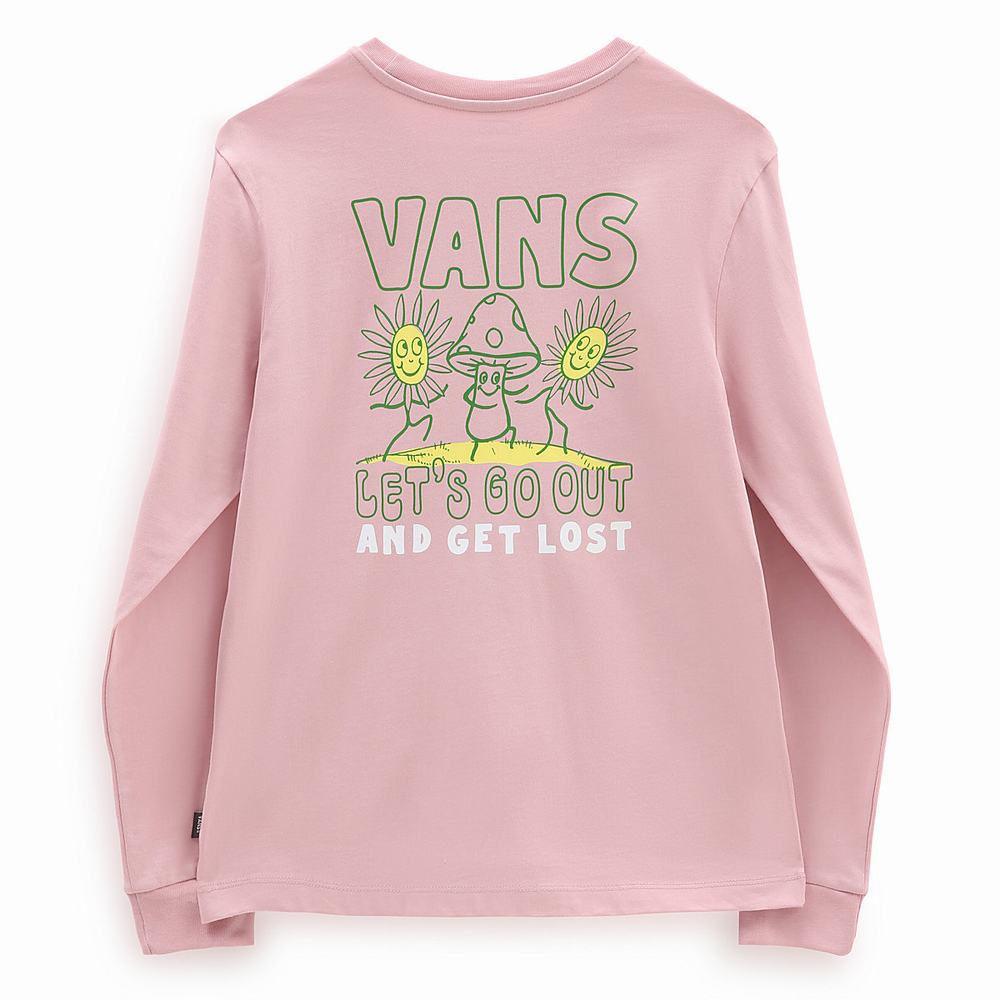 Camiseta Vans Get Lost Mujer Rosas | RVL467309