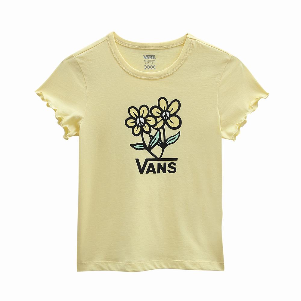 Camiseta Vans Ground Level (8-14 years) Niños Amarillo | PJB836295