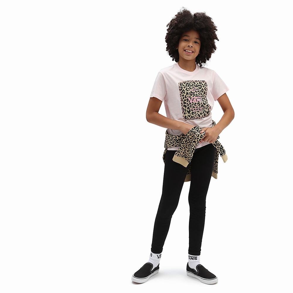 Camiseta Vans Jewel Leopard (8-14 years) Niños Rosas | DPY895427