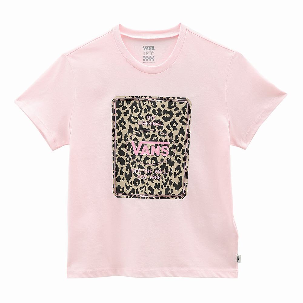 Camiseta Vans Jewel Leopard (8-14 years) Niños Rosas | DPY895427