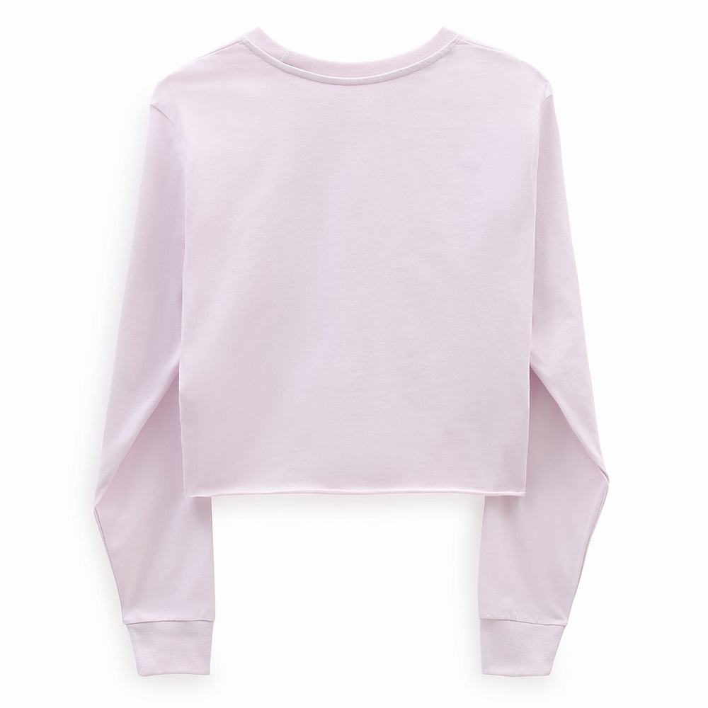 Camiseta Vans Junior V Long Sleeve Mujer Rosas | NMF307812