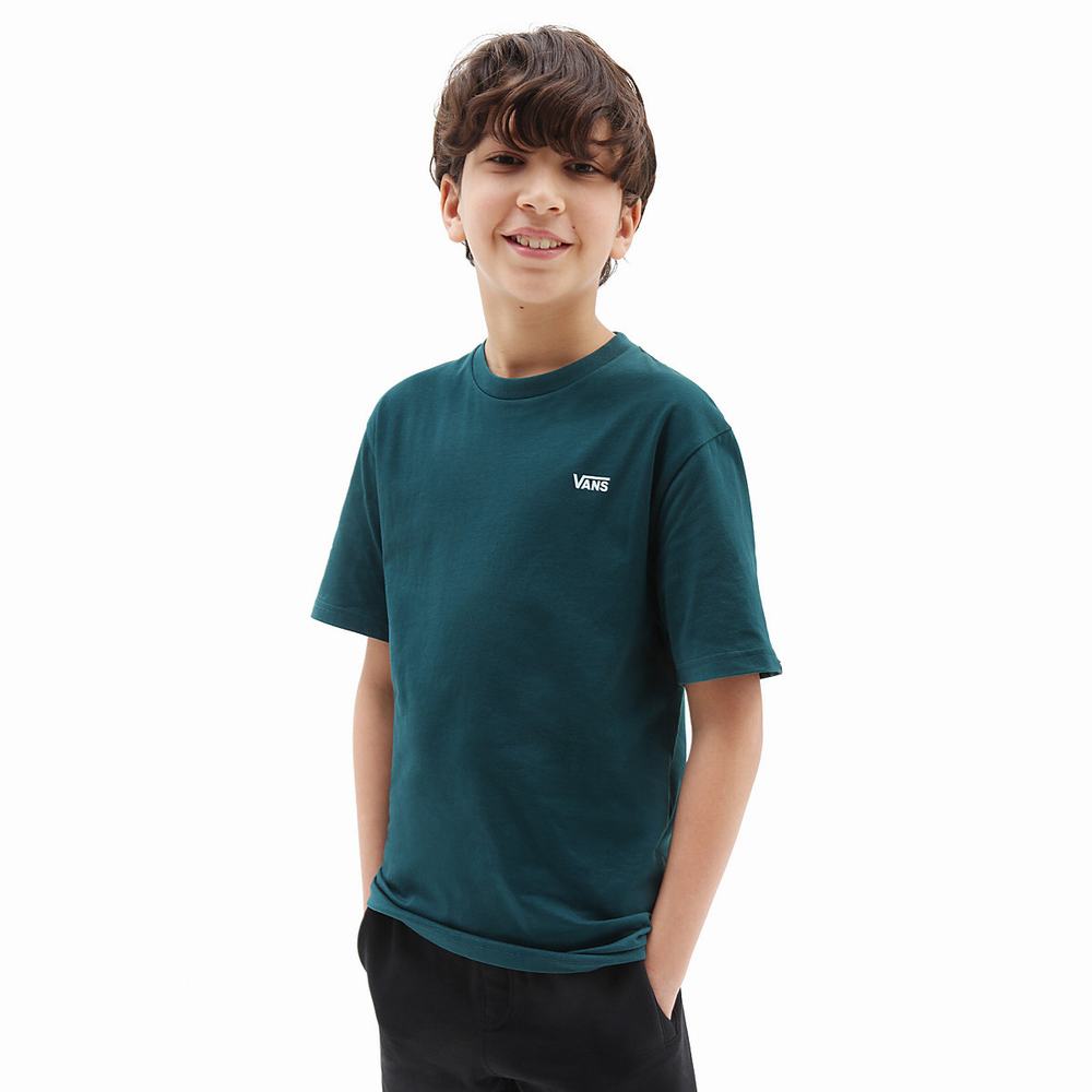 Camiseta Vans Left Chest (8-14 years) Niños Azules | LIG357620