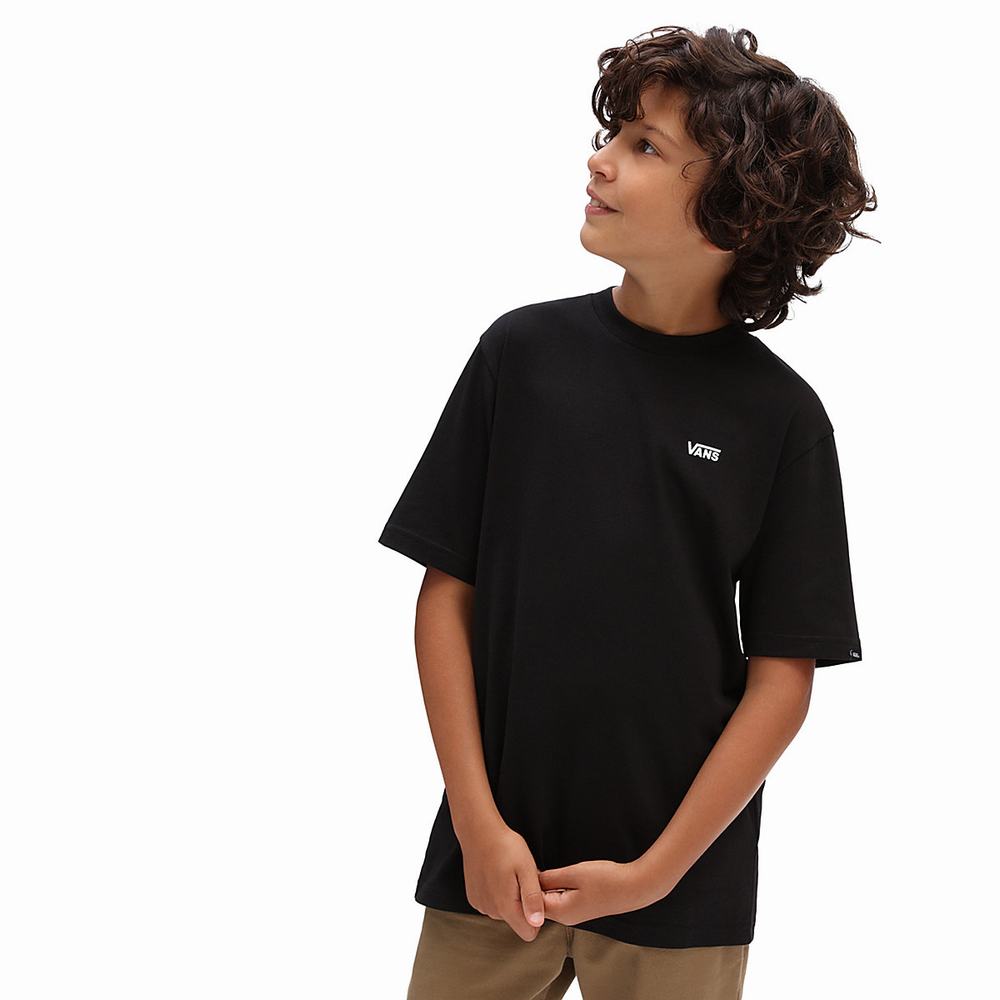 Camiseta Vans Left Chest (8-14 years) Niños Negras | SRI957648