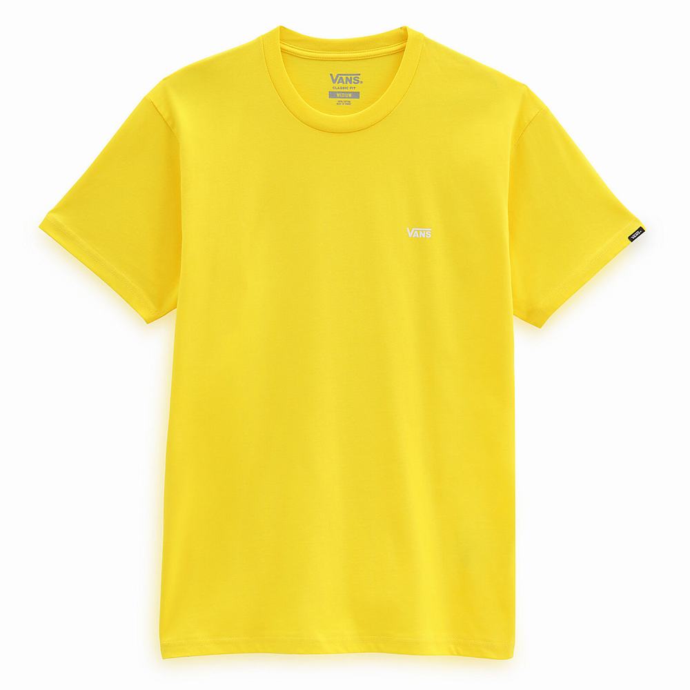 Camiseta Vans Left Chest Logo Hombre Amarillo | CPJ016732