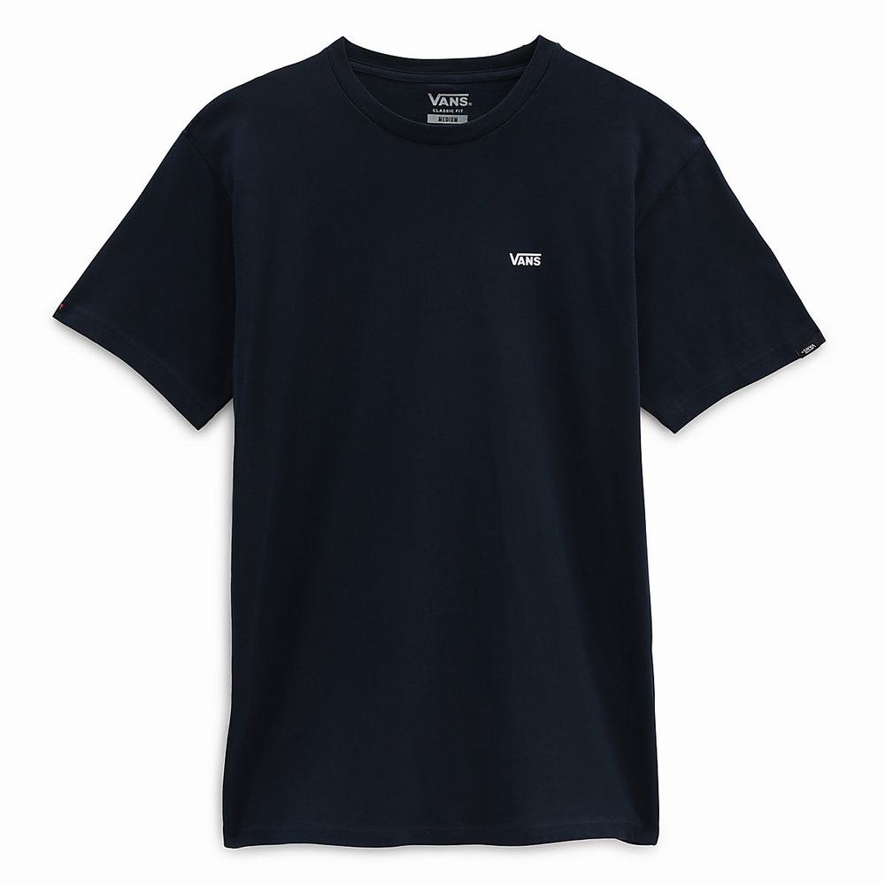 Camiseta Vans Left Chest Logo Hombre Azules/Azul Marino | IWK935618