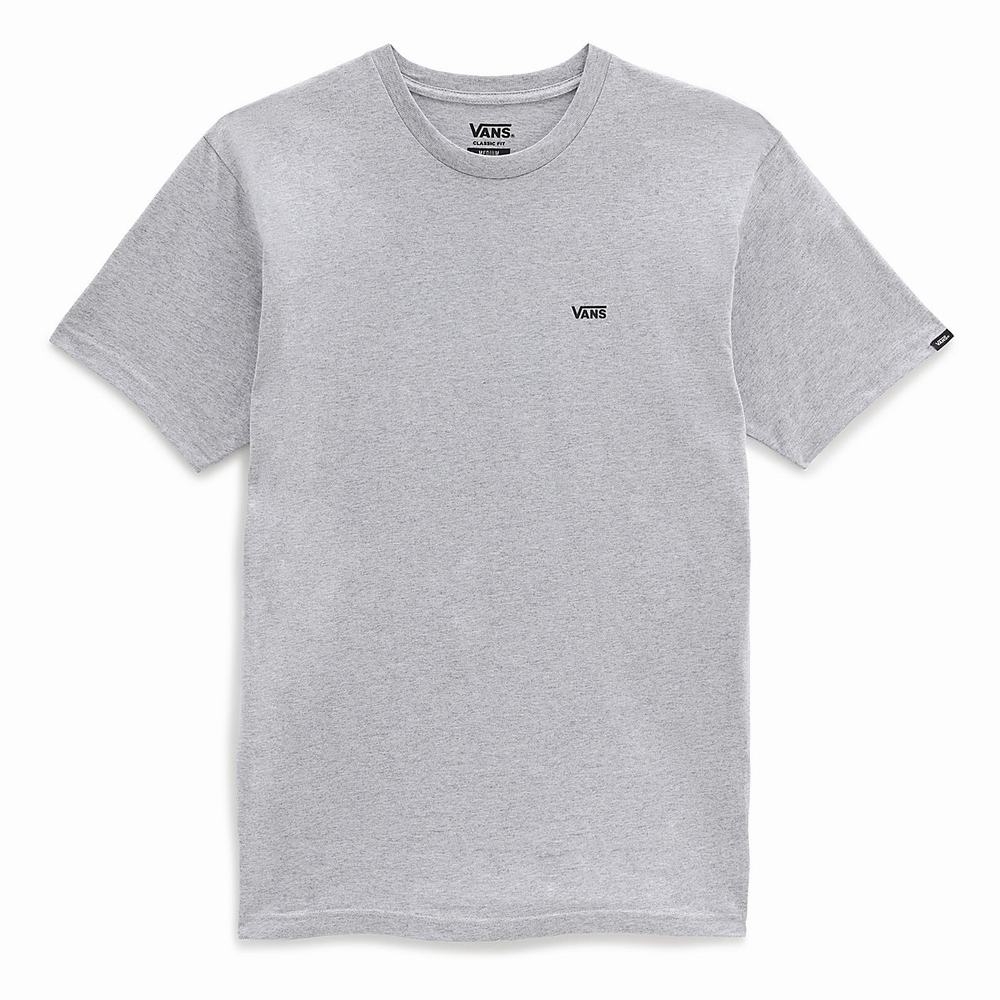 Camiseta Vans Left Chest Logo Hombre Gris | KQV756128