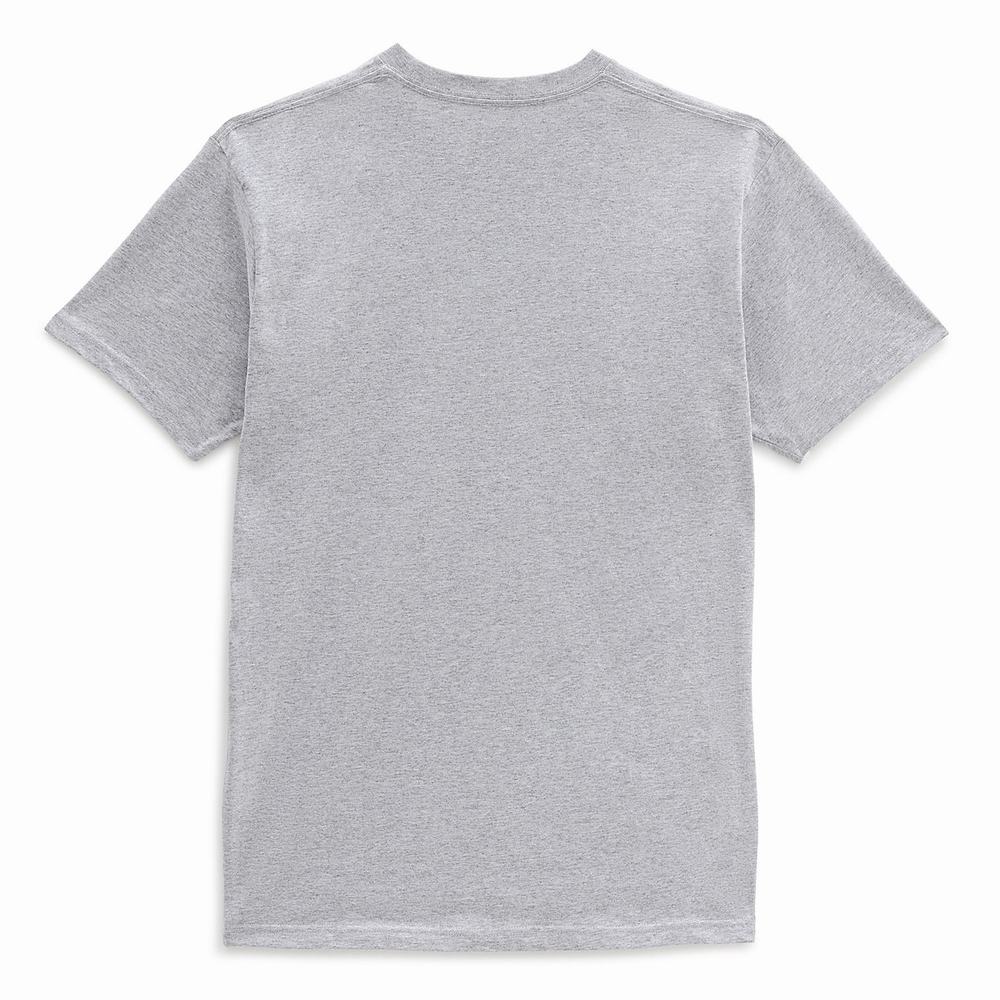 Camiseta Vans Left Chest Logo Hombre Gris | KQV756128