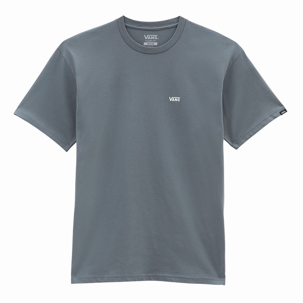 Camiseta Vans Left Chest Logo Hombre Gris | UME597831