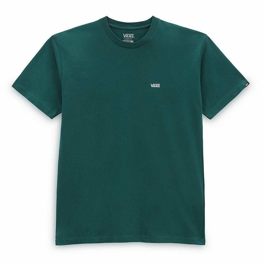 Camiseta Vans Left Chest Logo Hombre Verde | OGF391642