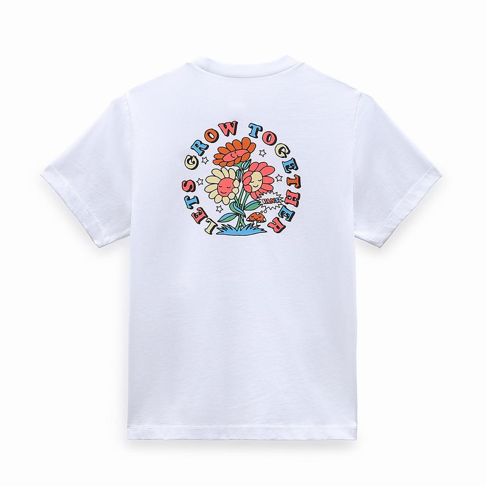 Camiseta Vans Lets Grow BFF Tee (8-14 years) Niños Blancas | OZY670493