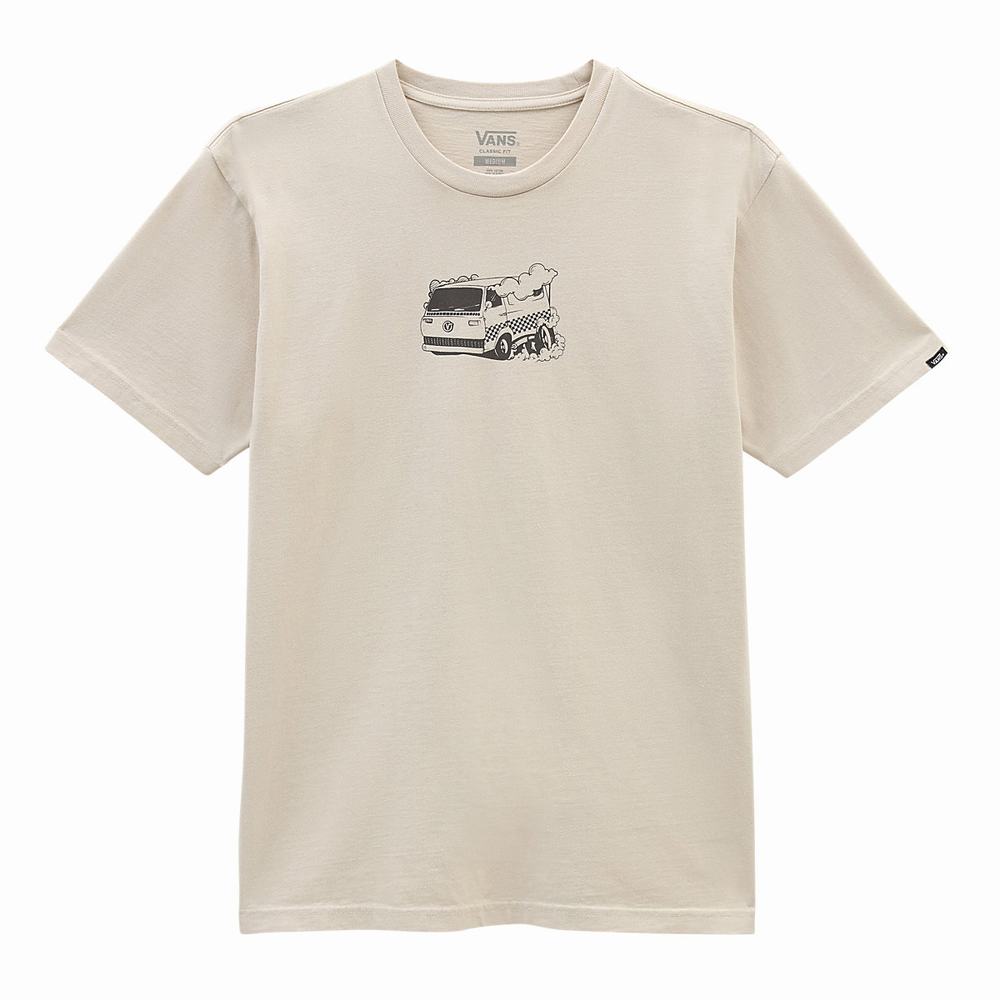 Camiseta Vans Life Hombre Beige | VTB039187