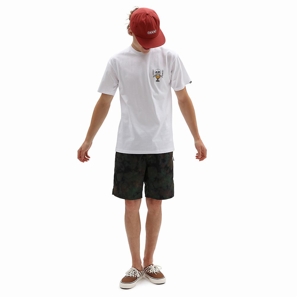 Camiseta Vans Lift Em High Hombre Blancas | OMF358071