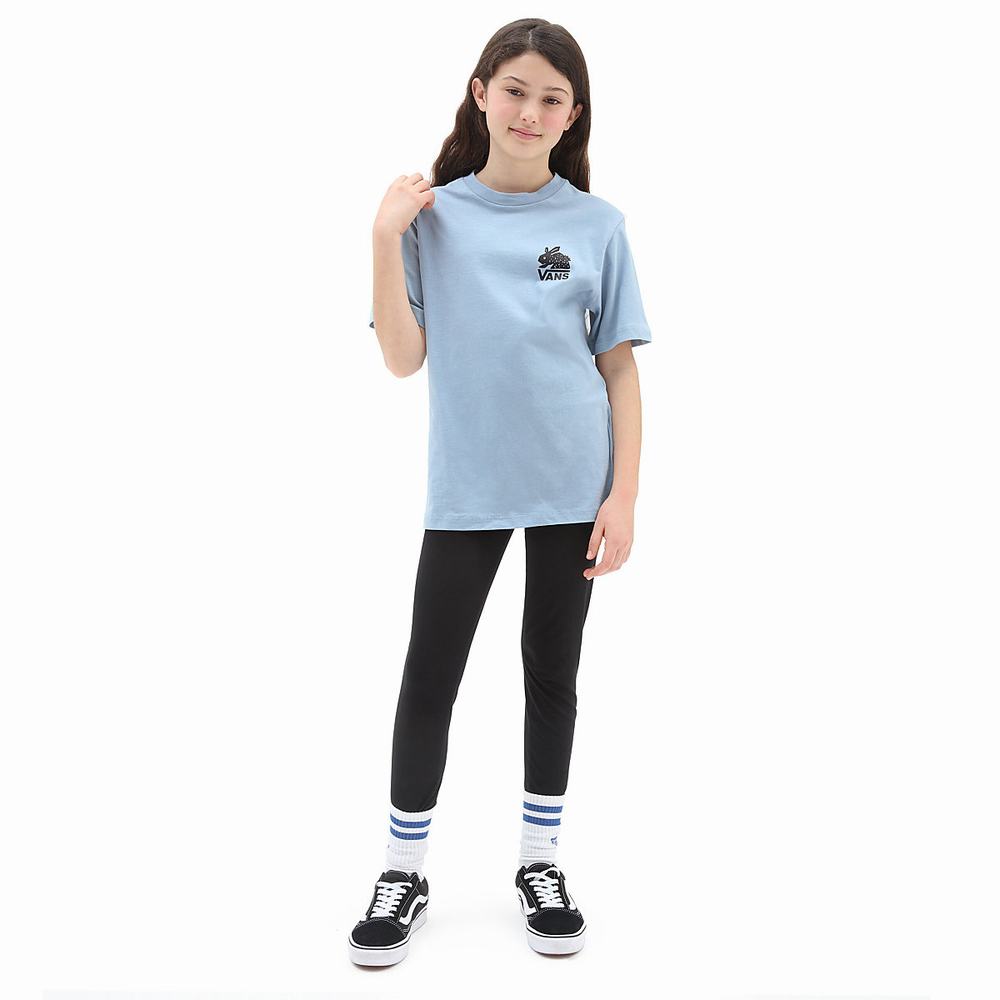 Camiseta Vans Lizzie (8-14 years) Niños Azules | ELF609847