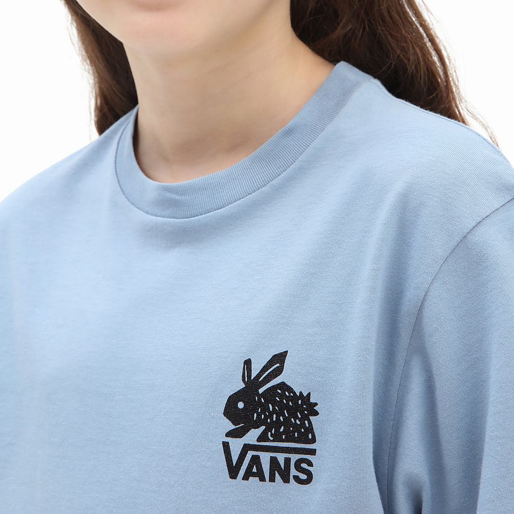 Camiseta Vans Lizzie (8-14 years) Niños Azules | ELF609847