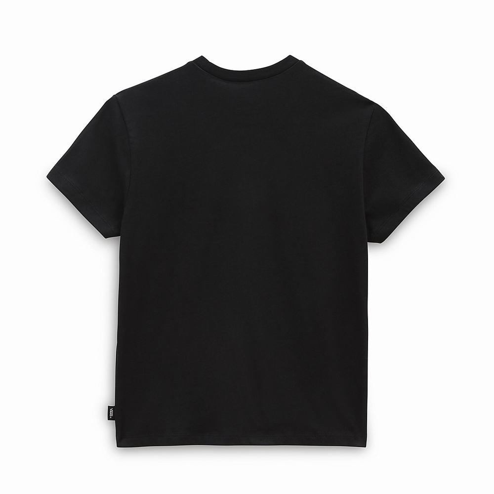 Camiseta Vans Lizzie Crew (8-14 years) Niños Negras | BAQ290456