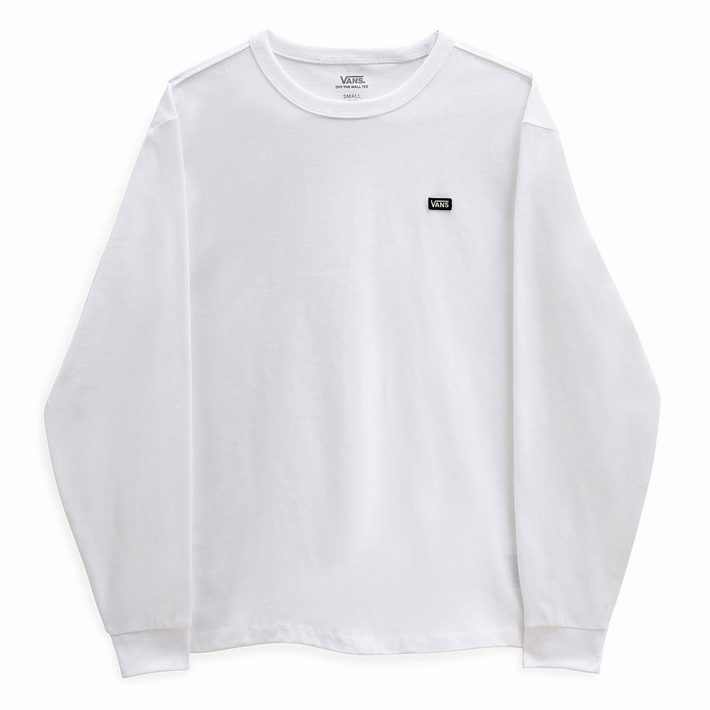 Camiseta Vans Long Sleeve OTW Mujer Blancas | WXL498715