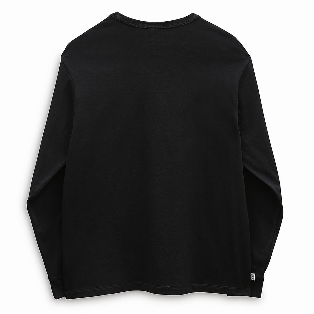 Camiseta Vans Long Sleeve OTW Pocket Mujer Negras | NUH405381