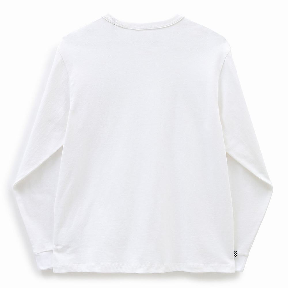 Camiseta Vans Long Sleeve OTW Pocket Mujer Blancas | QUL278314