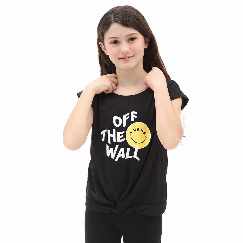 Camiseta Vans Mar Mar Knot Tee (8-14 years) Niños Negras | PJT082564