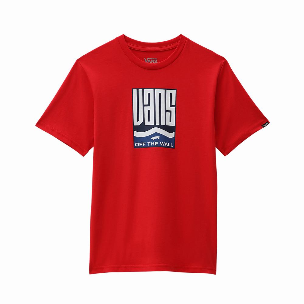 Camiseta Vans Maze (8-14 years) Niños Rojas | EAB897453