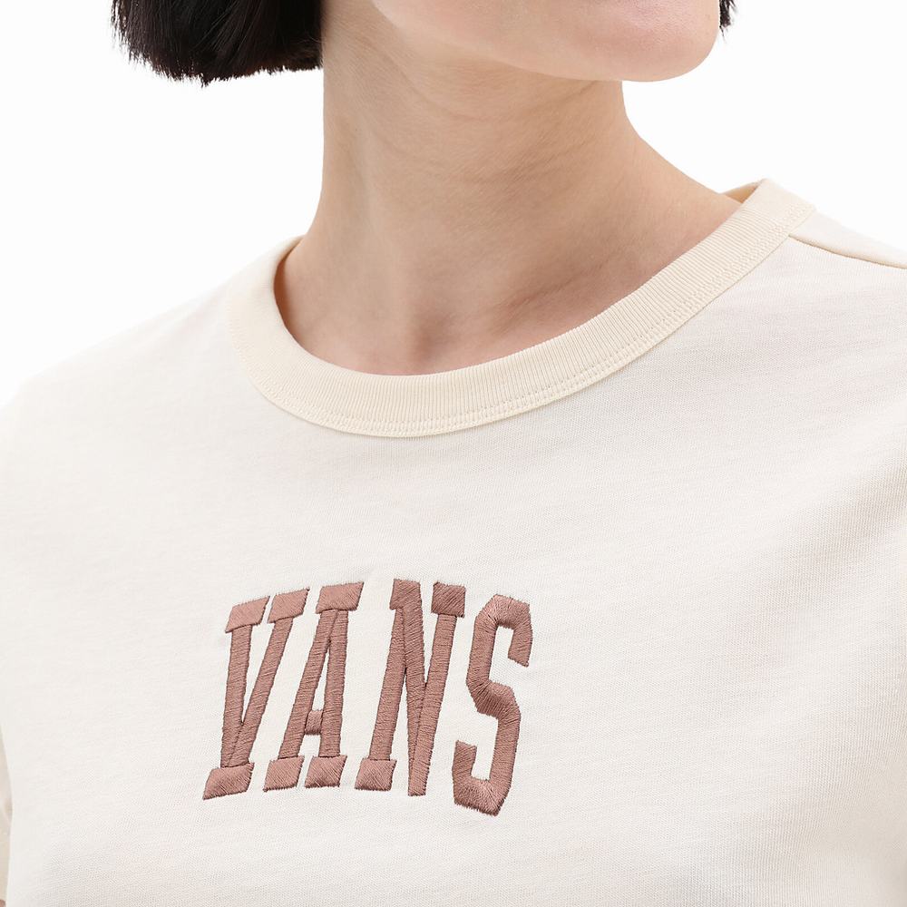 Camiseta Vans Mini Mujer Blancas | ULN580721