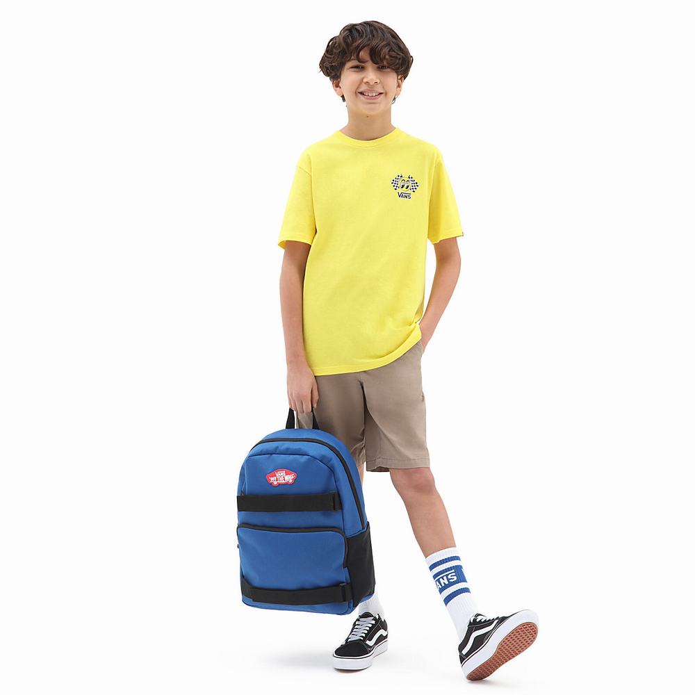 Camiseta Vans Mooneyes (8-14 years) Niños Amarillo | YVQ346782