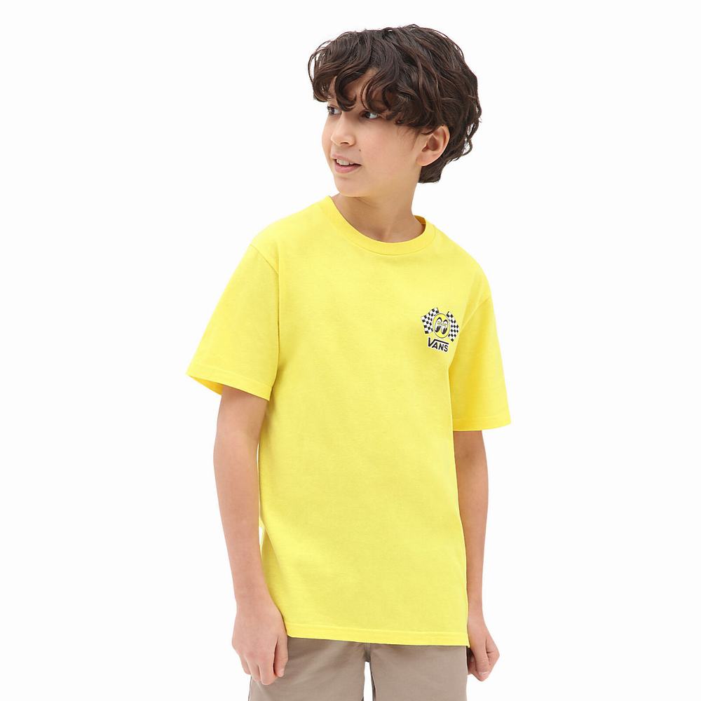 Camiseta Vans Mooneyes (8-14 years) Niños Amarillo | YVQ346782