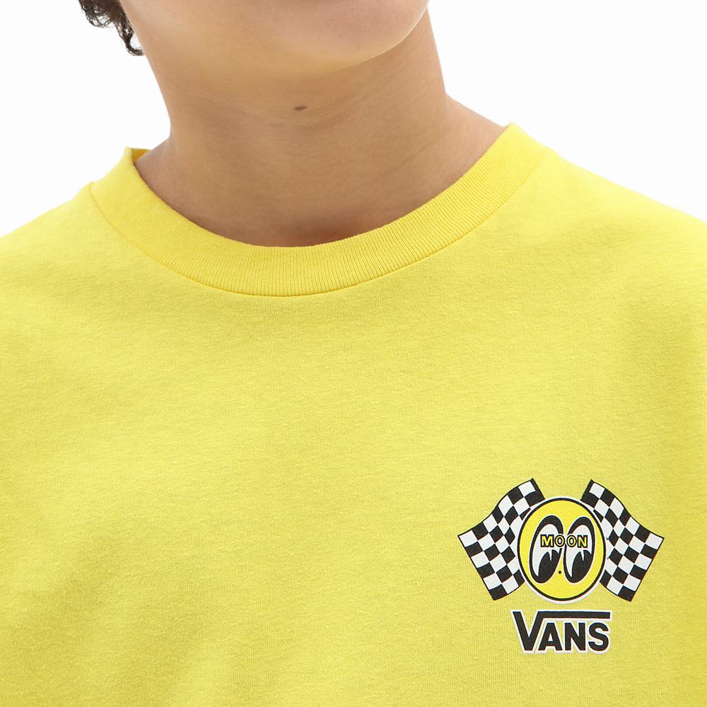 Camiseta Vans Mooneyes (8-14 years) Niños Amarillo | YVQ346782