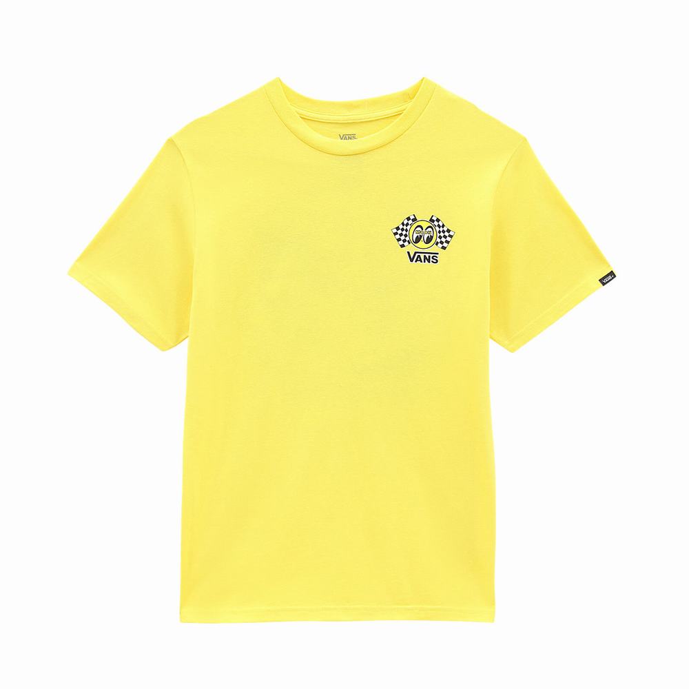 Camiseta Vans Mooneyes (8-14 years) Niños Amarillo | YVQ346782